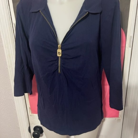 Michael Kors Blue Top Size Medium - Picture 5 of 7